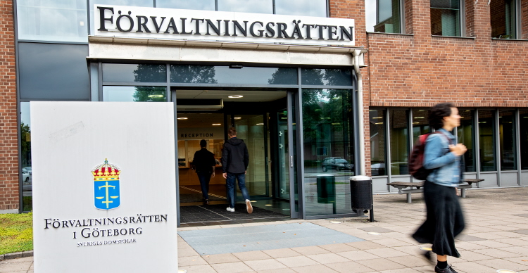 Entrén till Förvaltningsrätten i Göteborg